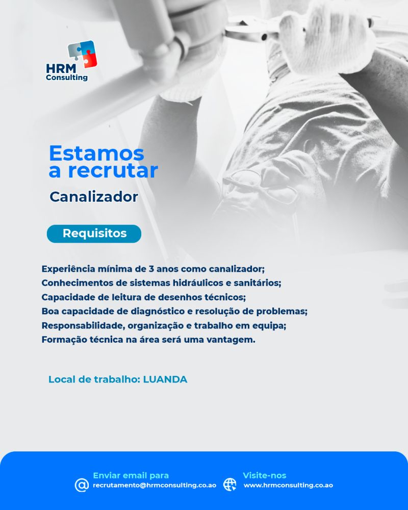 Vaga para Canalizador