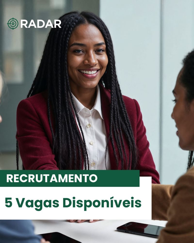 Vagas para Assistente Financeiro, Relações Públicas e Recursos Humanos