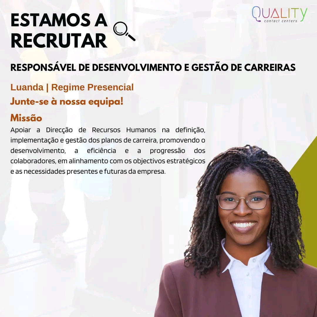 Vaga para Responsável de Desenvolvimento e Gestão de Carreiras