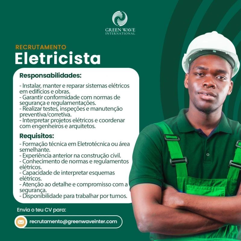 Vaga para Eletricista
