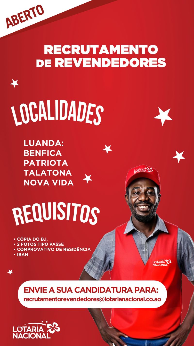 Vaga para Revendedor da Lotaria Nacional em Luand