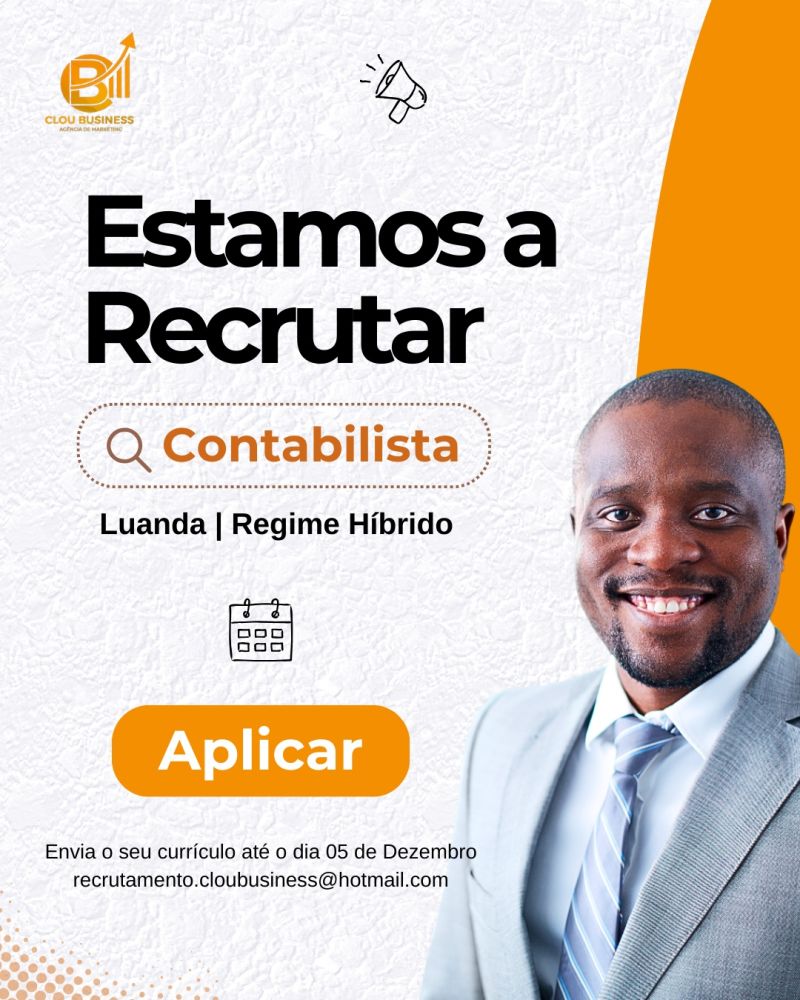 RECRUTAMENTO para Contabilista