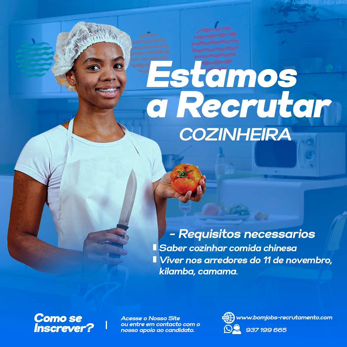 VAGA PARA COZINHEIRA