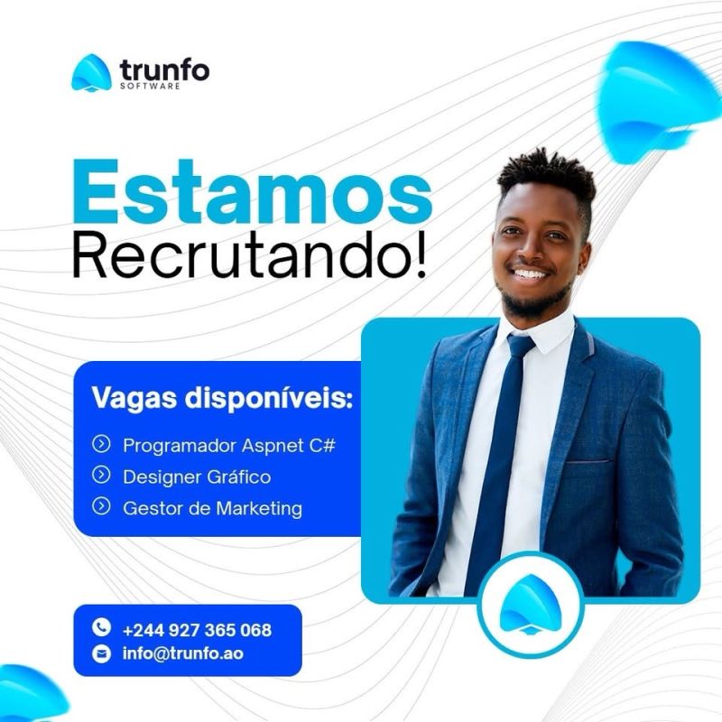 Vagas para Programador ASP.NET C# , Designer Gráfico e Gestor de Marketing 