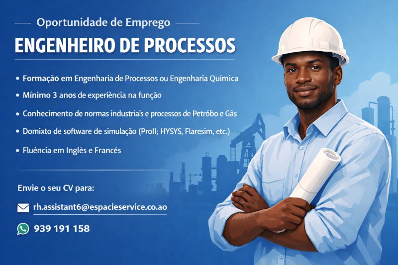 Vaga para Engenheiro de Processos
