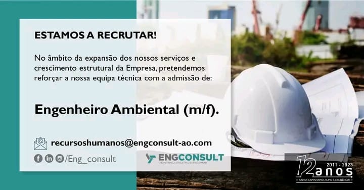 Vaga para Engenheiro Ambiental (m/f)