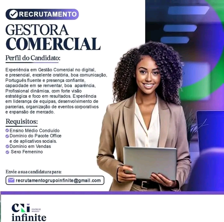 VAGA PARA GESTORA COMERCIAL