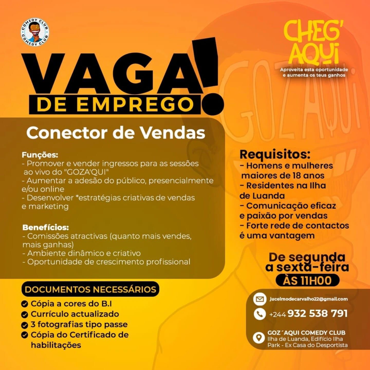 Vaga para Conector de Vendas