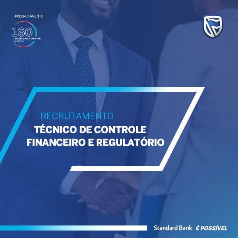 VAGA PARA TÉCNICO DE CONTROLE FINANCEIRO REGULATÓRIO