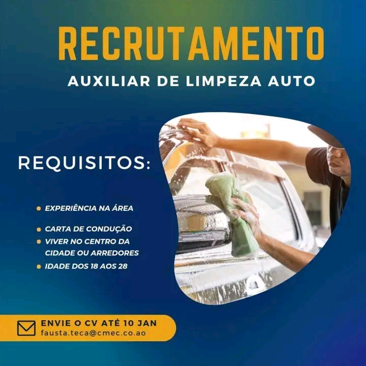 Auxiliar de Limpeza Auto
