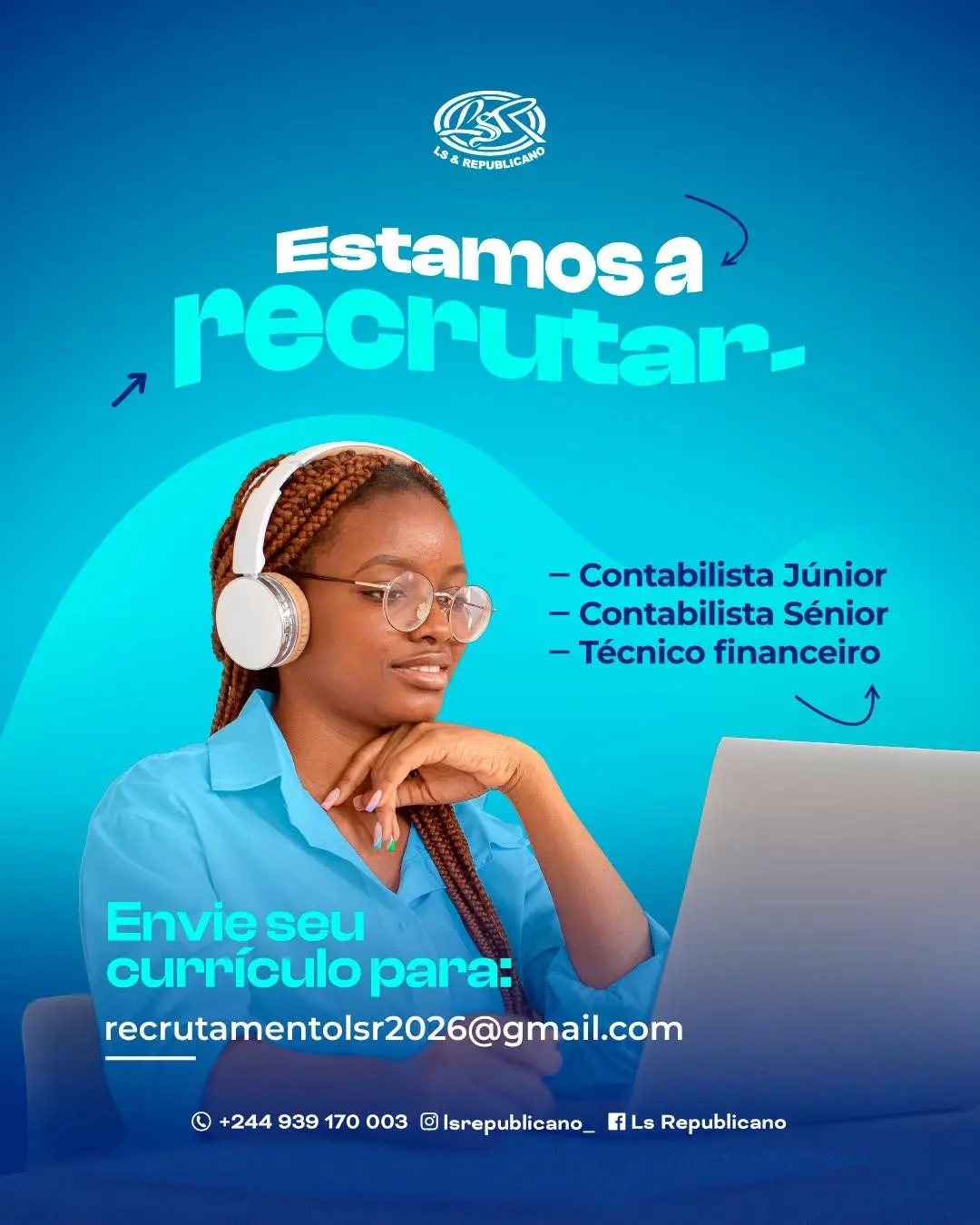 Oportunidade: Contabilista Júnior, Contabilista Sénior, Técnico Financeiro.