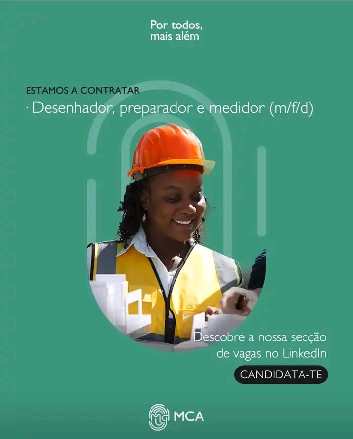 Vaga para Desenhador, Preparador e Medidor (m/f/d)