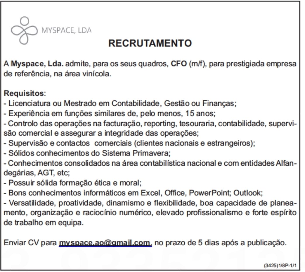 RECRUTAMENTO NA ÁREA VINÍCOLA 