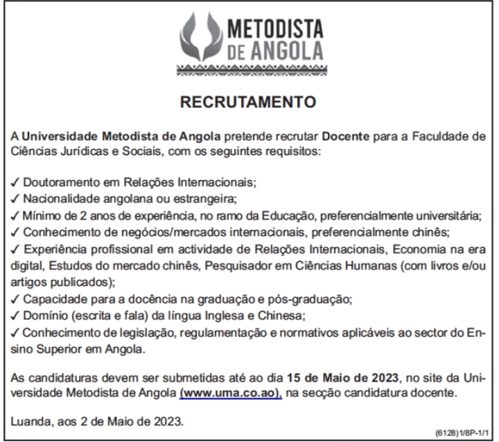 RECRUTAMENTO PARA DOCENTE