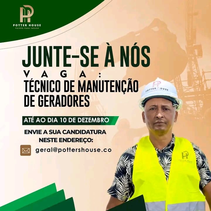 VAGA PARA TÉCNICO DE MANUTENÇÃO DE GERADORES