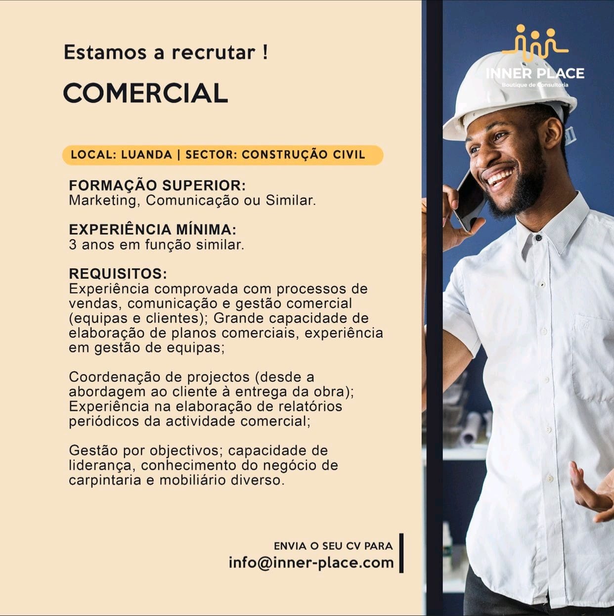 RECRUTAMENTO PARA COMERCIAL 