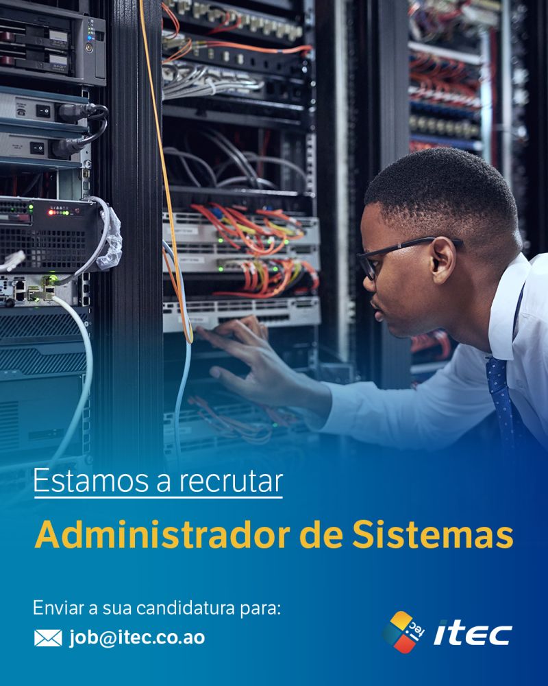 Vaga para (1)  Administrador(a) de Sistemas
