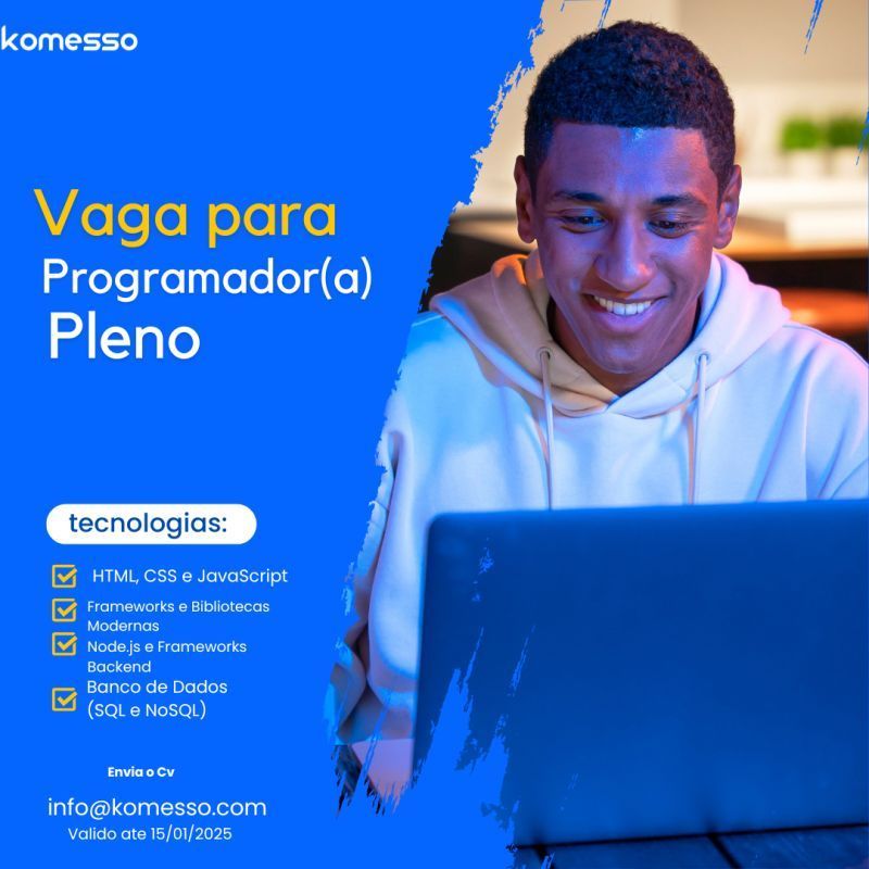 Vaga para Programador