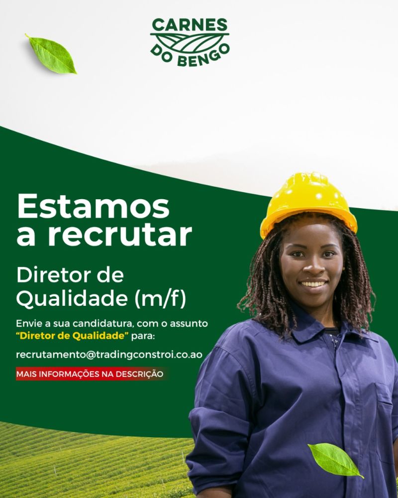 Vaga para  um(a) Diretor(a) de Qualidade