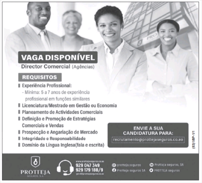 Vaga para Director Comercial (Agências)  