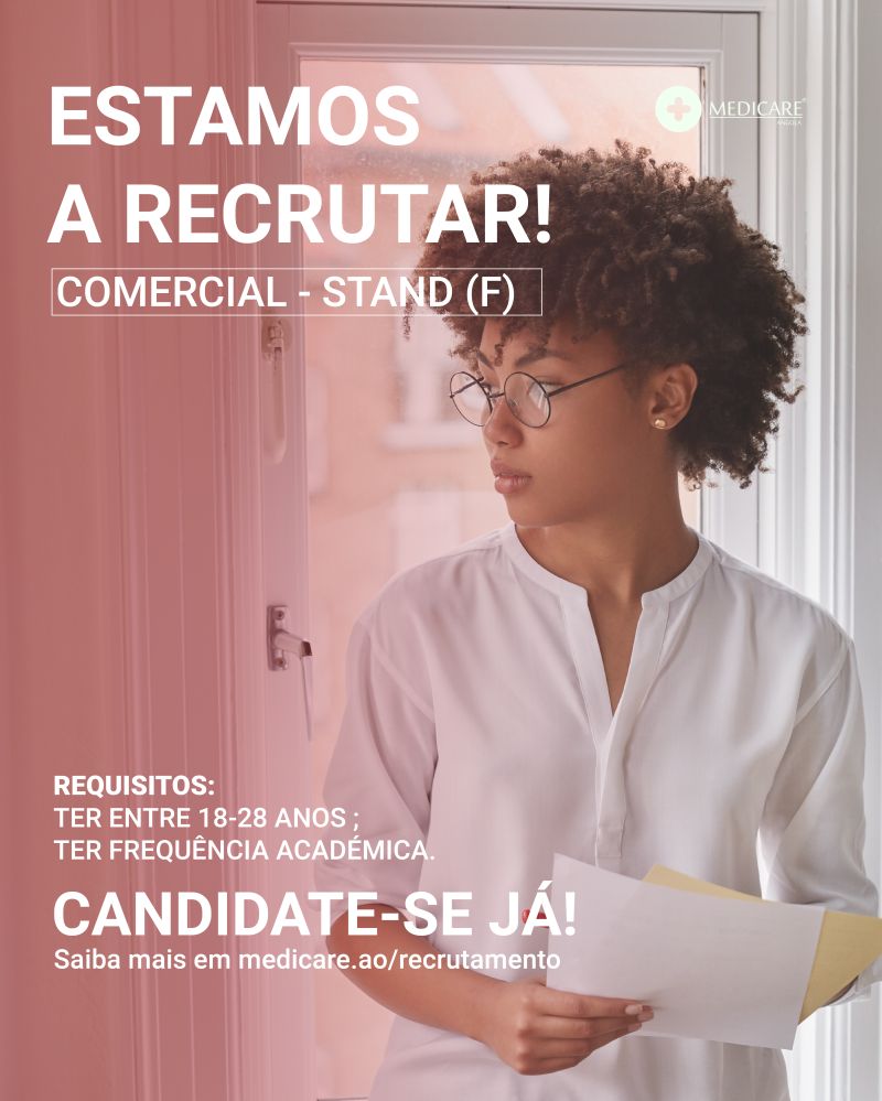 Vaga para Comercial na Medicare Angola (Planos de Saúde)