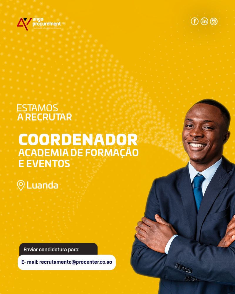 VAGA PARA 𝗖𝗢𝗢𝗥𝗗𝗘𝗡𝗔𝗗𝗢𝗥– 𝗔𝗖𝗔𝗗𝗘𝗠𝗜𝗔 𝗗𝗘 𝗙𝗢𝗥𝗠𝗔𝗖ÃO 𝗘 𝗘𝗩𝗘𝗡𝗧𝗢𝗦