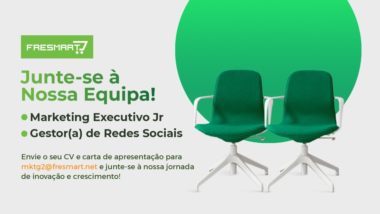 DUAS (2) VAGAS DISPONÍVEIS NA FRESMART