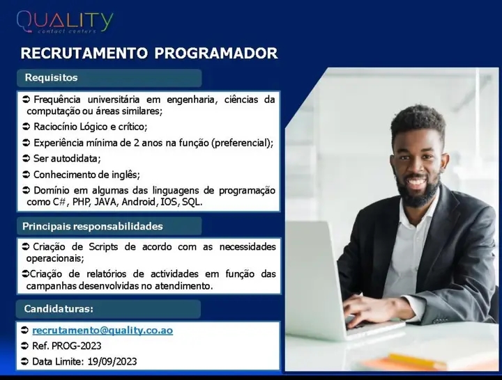 VAGA PARA PROGRAMADOR