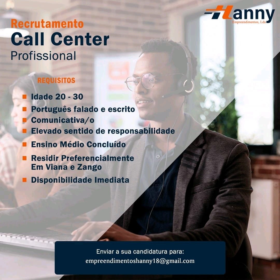 Vaga para Call Center 