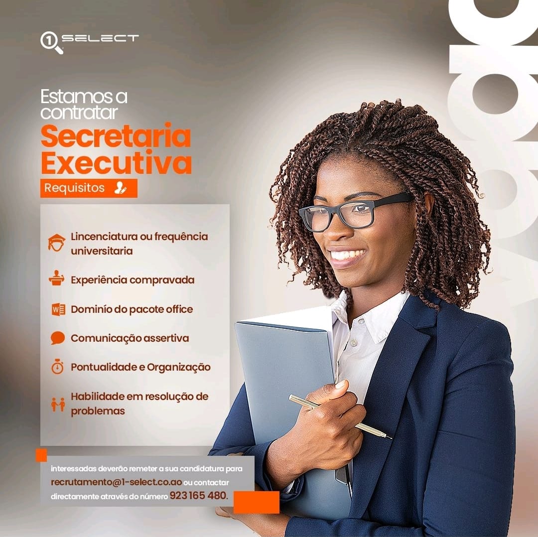 Vaga para Secretária  Executiva 