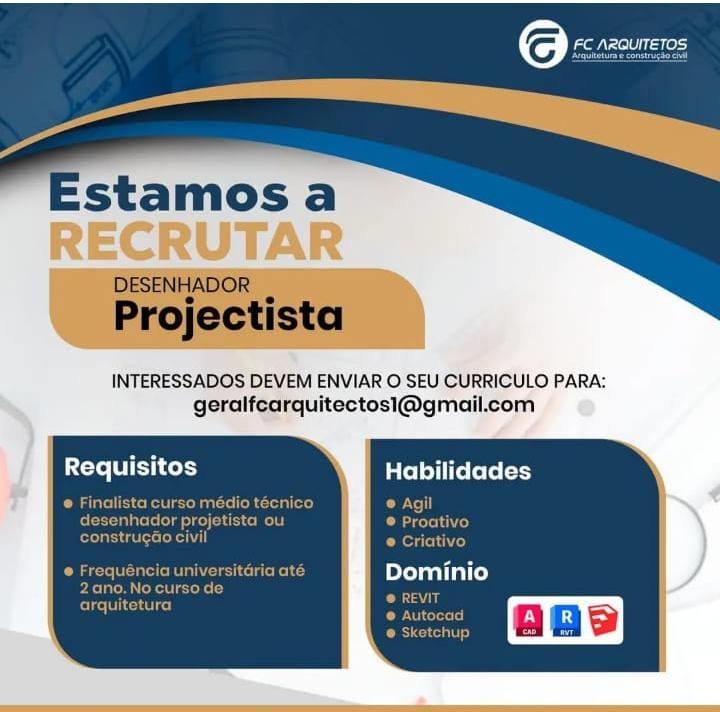 Vaga para Desenhador projetista
