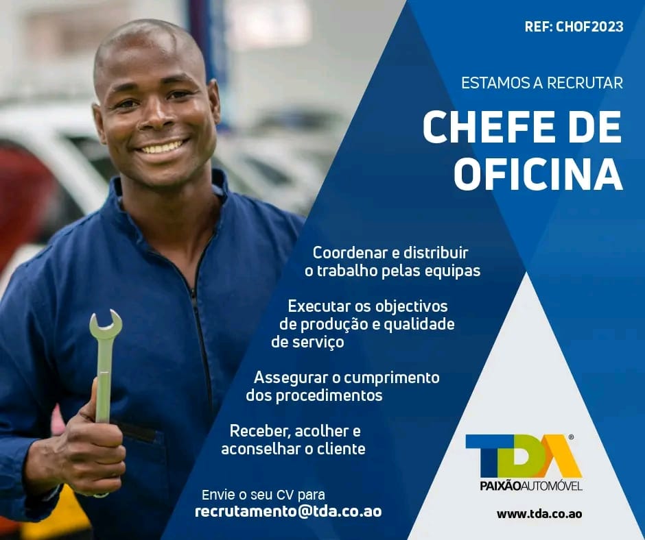 VAGA PARA CHEFE DE OFICINA 