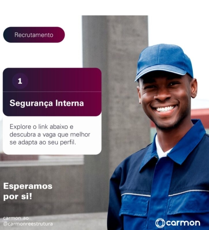 VAGA PARA ÁREA DE SEGURANÇA INTERNA