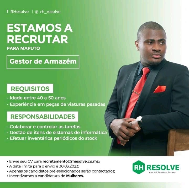 Vaga para Gestor de Armazém 