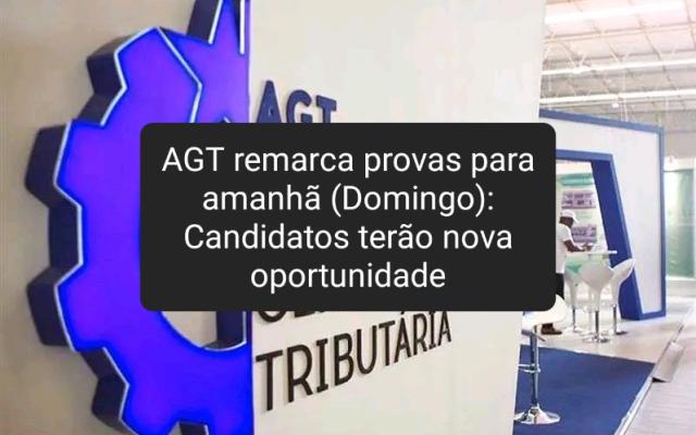 AGT remarca provas para hoje (Domingo): Candidatos terão nova oportunidade