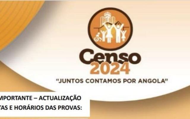 Censo 2024: Testes iniciam na quinta-feira (27 de Junho)
